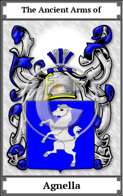 Agnella Family Crest Download (JPG) Book Plated - 600 DPI