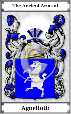 Agnellotti Family Crest Download (JPG)  Book Plated - 150 DPI