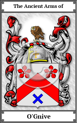 O'Gnive Family Crest Download (JPG)  Book Plated - 150 DPI