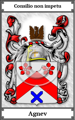 Agnev Family Crest Download (JPG)  Book Plated - 150 DPI