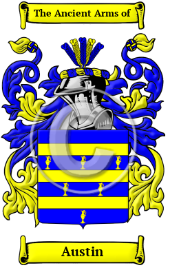 Austin Family Crest Download (JPG) Heritage Series - 600 DPI