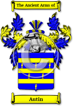 Autin Family Crest Download (JPG) Legacy Series - 600 DPI