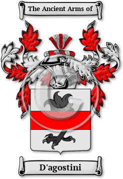 D'agostini Family Crest Download (jpg) Legacy Series - 150 DPI