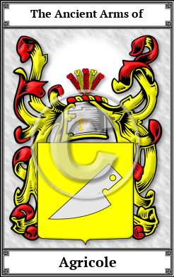 Agricole Family Crest Download (JPG)  Book Plated - 150 DPI