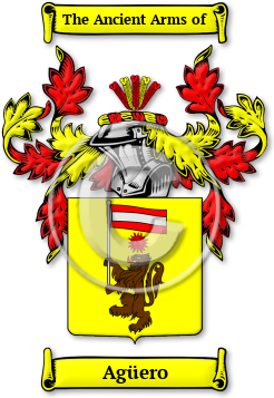 Agüero Family Crest Download (jpg) Legacy Series - 150 DPI