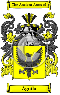 Águila Family Crest Download (JPG) Heritage Series - 300 DPI