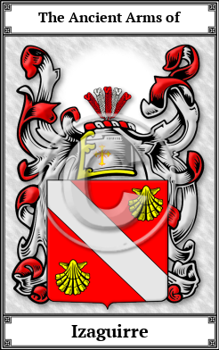 Izaguirre Family Crest Download (JPG)  Book Plated - 150 DPI