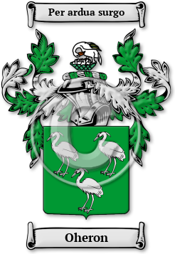 Oheron Family Crest Download (jpg) Legacy Series - 150 DPI