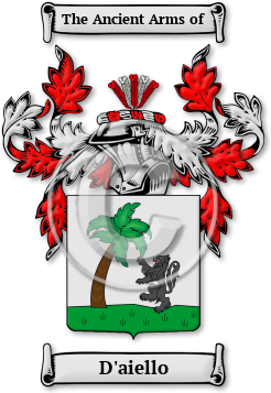 D'aiello Family Crest Download (JPG) Legacy Series - 600 DPI