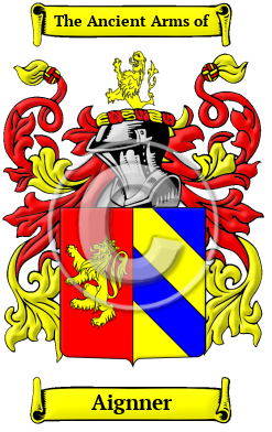 Aignner Family Crest/Coat of Arms