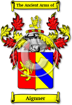 Aignner Family Crest Download (jpg) Legacy Series - 150 DPI