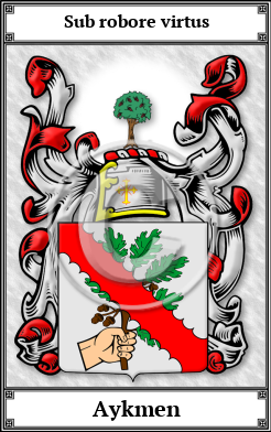 Aykmen Family Crest Download (JPG)  Book Plated - 150 DPI