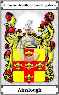 Ainslough Family Crest Download (JPG)  Book Plated - 150 DPI