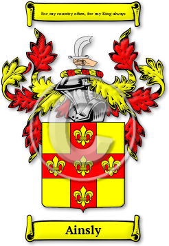 Ainsly Family Crest Download (jpg) Legacy Series - 150 DPI