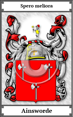 Ainsworde Family Crest Download (JPG)  Book Plated - 150 DPI