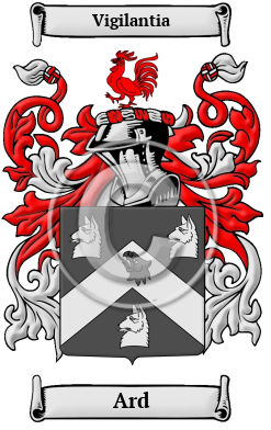 Ard Family Crest Download (JPG) Heritage Series - 600 DPI