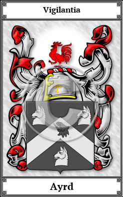 Ayrd Family Crest Download (JPG)  Book Plated - 150 DPI