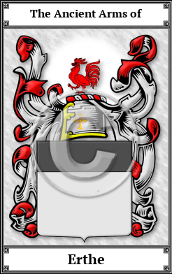 Erthe Family Crest Download (JPG) Book Plated - 600 DPI