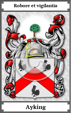 Ayking Family Crest Download (JPG)  Book Plated - 150 DPI