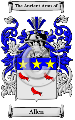 Allen Family Crest Download (JPG) Heritage Series - 600 DPI