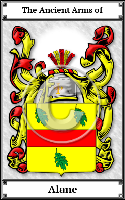 Alane Family Crest Download (JPG)  Book Plated - 150 DPI
