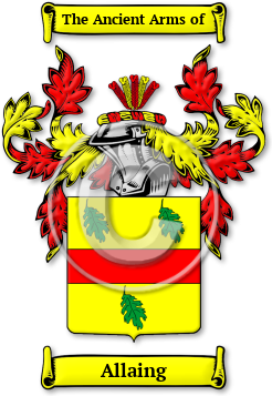 Allaing Family Crest Download (jpg) Legacy Series - 150 DPI