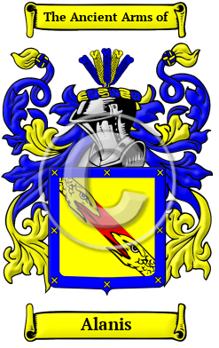 Alanis Family Crest Download (JPG) Heritage Series - 600 DPI