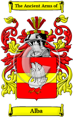 Alba Family Crest Download (JPG) Heritage Series - 600 DPI