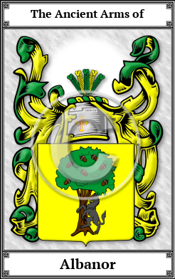 Albanor Family Crest Download (JPG)  Book Plated - 150 DPI