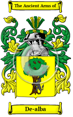 De-alba Family Crest Download (JPG) Heritage Series - 300 DPI