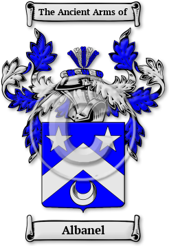 Albanel Family Crest Download (jpg) Legacy Series - 150 DPI
