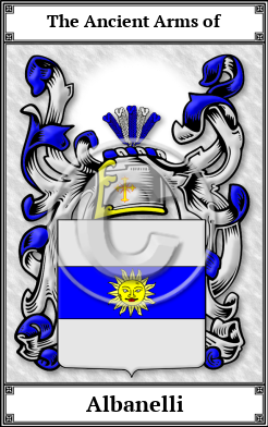 Albanelli Family Crest Download (JPG) Book Plated - 600 DPI