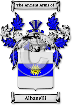 Albanelli Family Crest Download (JPG) Legacy Series - 600 DPI