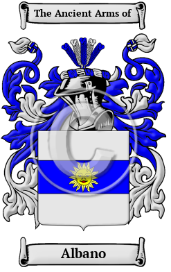 Albano Family Crest Download (JPG) Heritage Series - 600 DPI