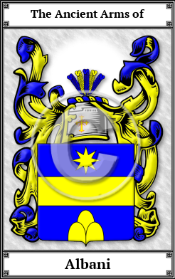 Albani Family Crest Download (JPG)  Book Plated - 150 DPI