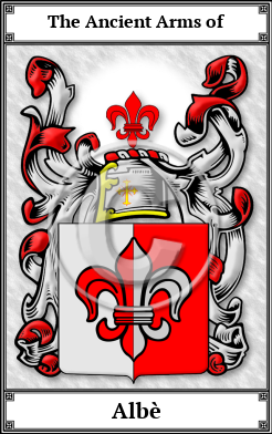 Albè Family Crest Download (JPG) Book Plated - 600 DPI