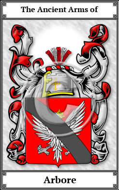 Arbore Family Crest Download (JPG) Book Plated - 600 DPI