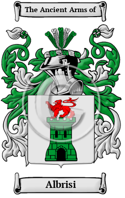 Albrisi Family Crest/Coat of Arms