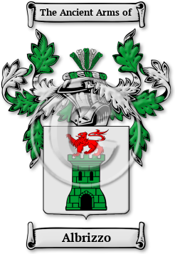 Albrizzo Family Crest Download (jpg) Legacy Series - 150 DPI