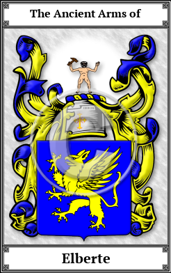 Elberte Family Crest Download (JPG)  Book Plated - 150 DPI