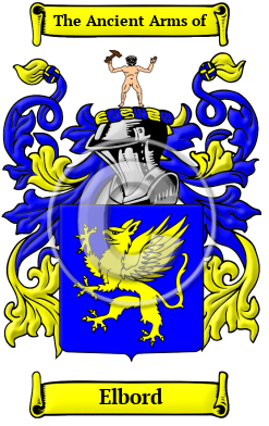 Elbord Family Crest Download (JPG) Heritage Series - 600 DPI