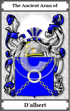 D'albert Family Crest Download (JPG)  Book Plated - 150 DPI