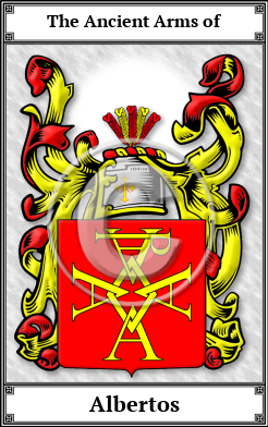 Albertos Family Crest Download (JPG)  Book Plated - 150 DPI