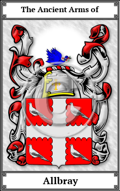 Allbray Family Crest Download (JPG)  Book Plated - 150 DPI