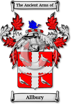 Allbury Family Crest Download (jpg) Legacy Series - 150 DPI