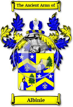 Albinie Family Crest Download (jpg) Legacy Series - 150 DPI