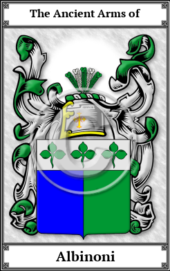 Albinoni Family Crest Download (JPG)  Book Plated - 150 DPI