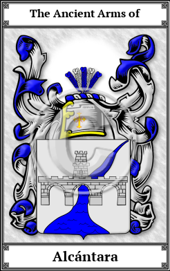 Alcántara Family Crest Download (JPG) Book Plated - 600 DPI