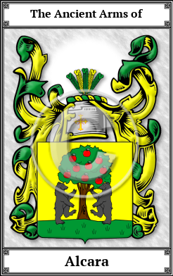 Alcara Family Crest Download (JPG)  Book Plated - 150 DPI