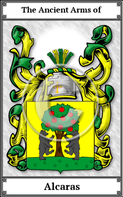 Alcaras Family Crest Download (JPG)  Book Plated - 150 DPI